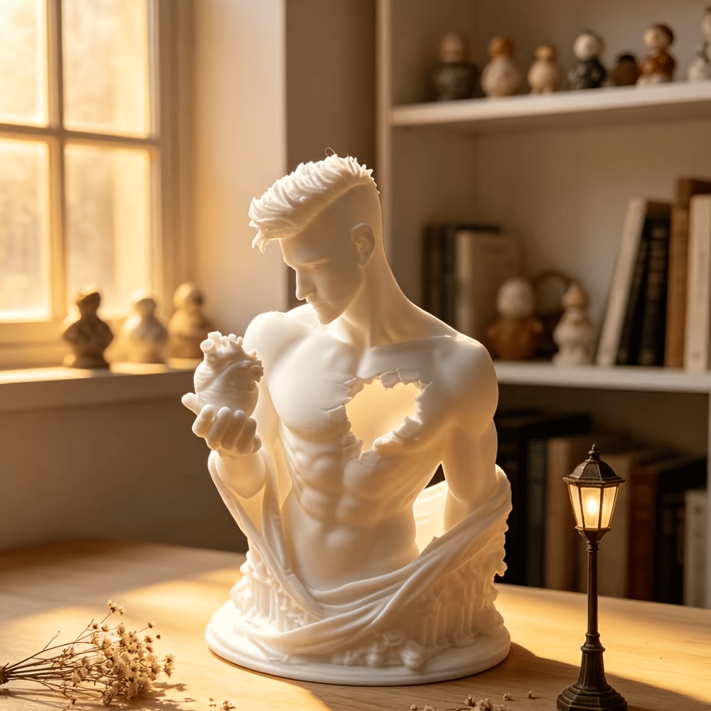 Office Furniture Suppliers - 3D-gedruckte männliche Büstenfigur mit gebrochener Brust,