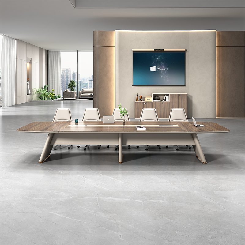 Moderner Großer Holz-Besprechu – Office Furniture Factory Bewertung und Preis