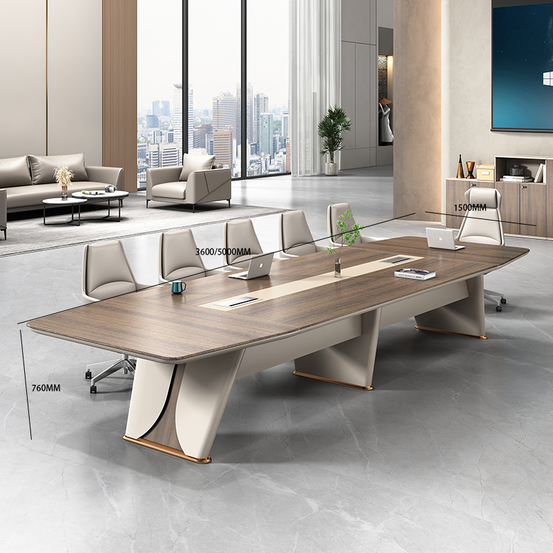 Moderner Großer Holz-Besprechu – Office Furniture Factory Bewertung und Preis